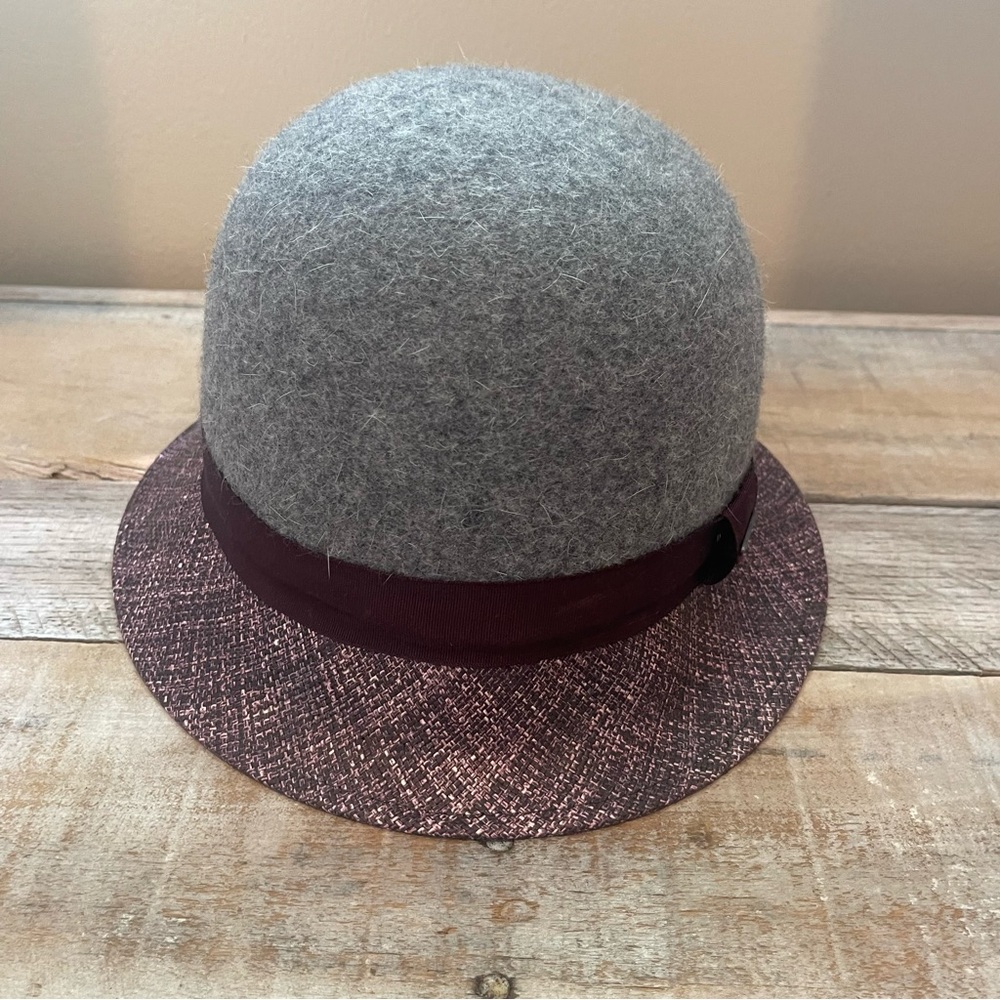 Kangol Dapper Felt & Straw Cloche Hat